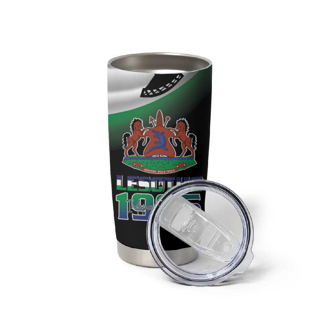 Happy Lesotho Independence Day Tumbler Cup Khotso Pula Nala LT15