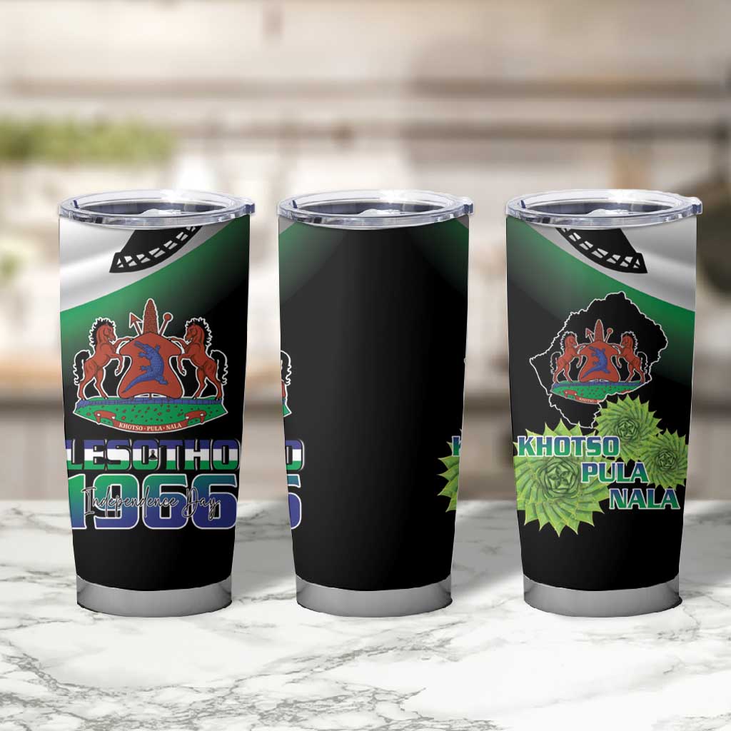 Happy Lesotho Independence Day Tumbler Cup Khotso Pula Nala LT15
