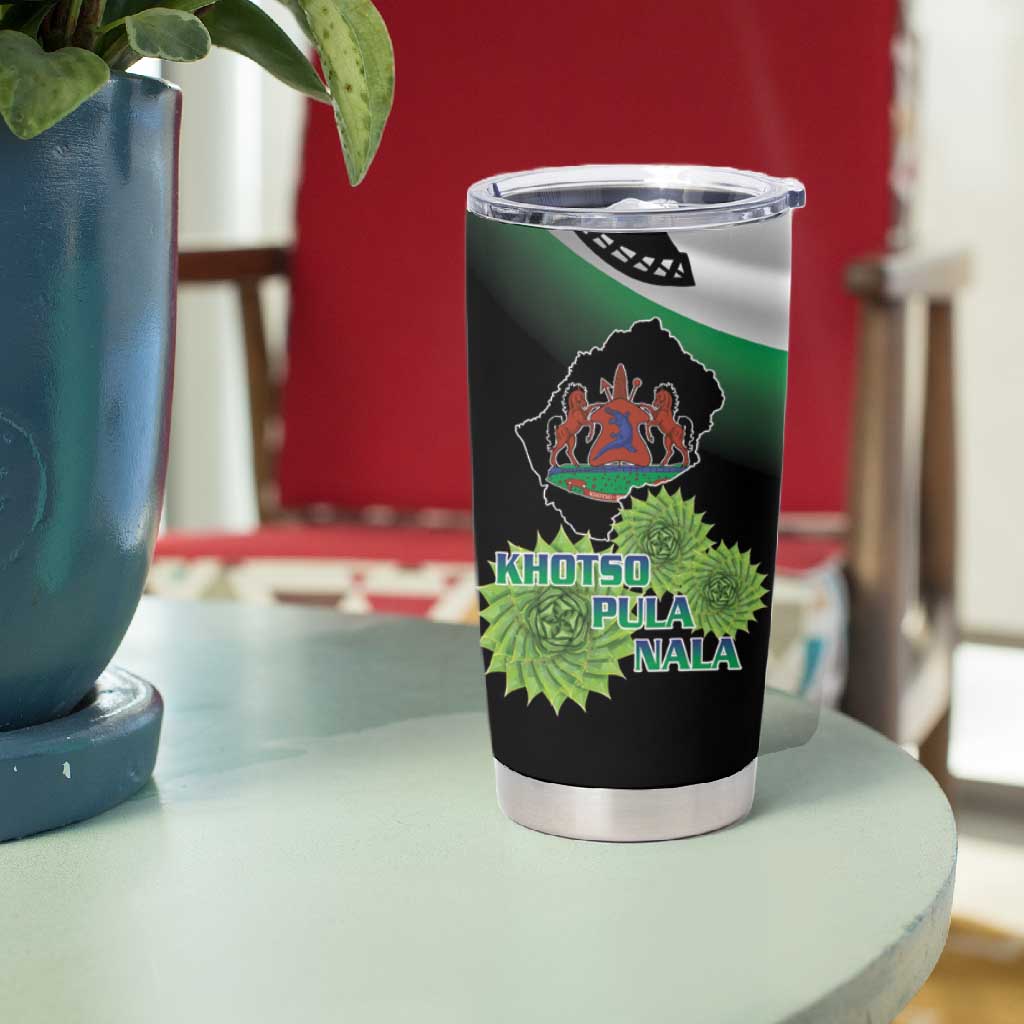 Happy Lesotho Independence Day Tumbler Cup Khotso Pula Nala LT15