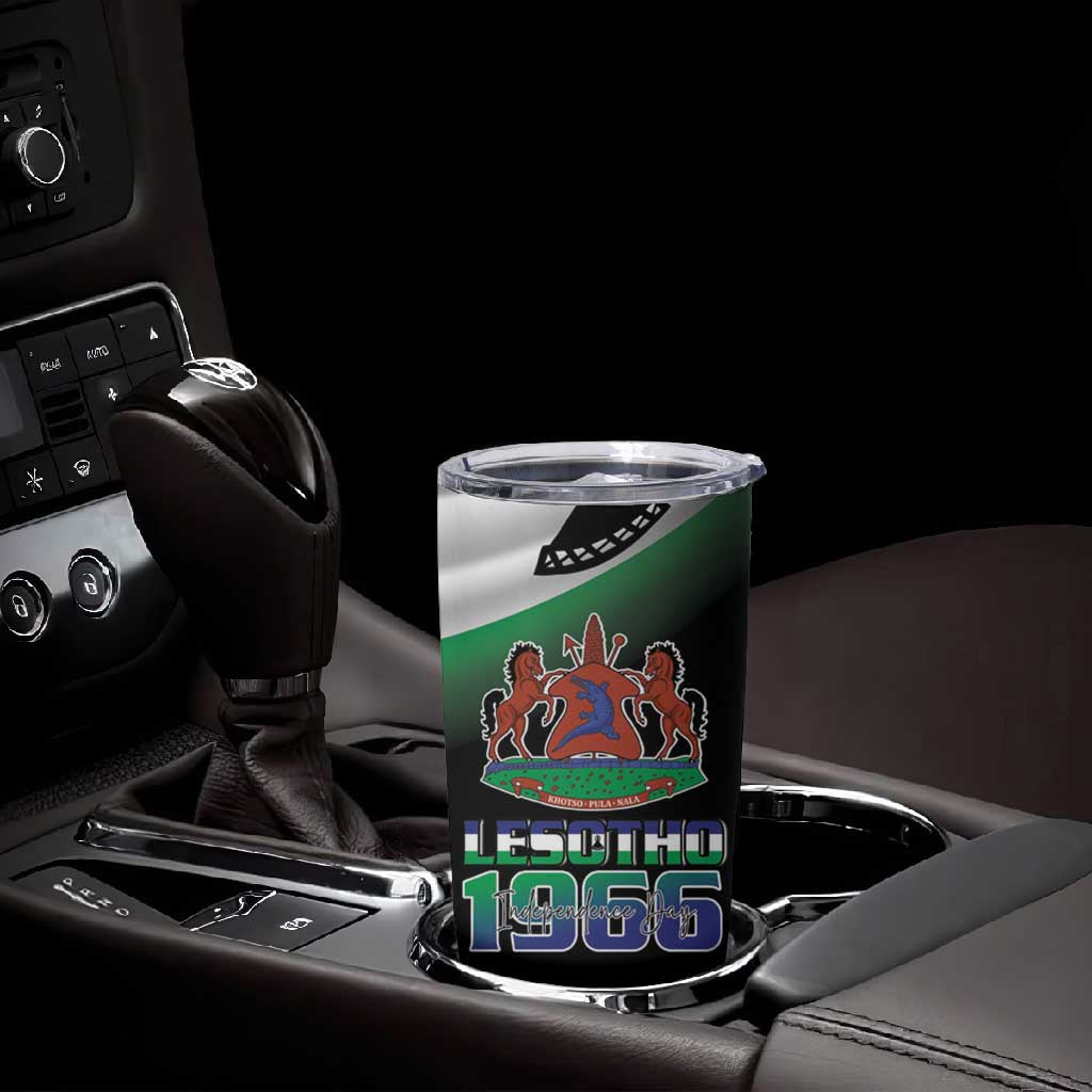 Happy Lesotho Independence Day Tumbler Cup Khotso Pula Nala LT15