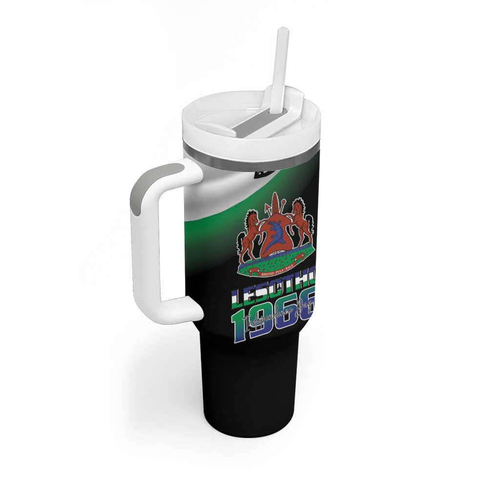 Happy Lesotho Independence Day Tumbler With Handle Khotso Pula Nala LT15