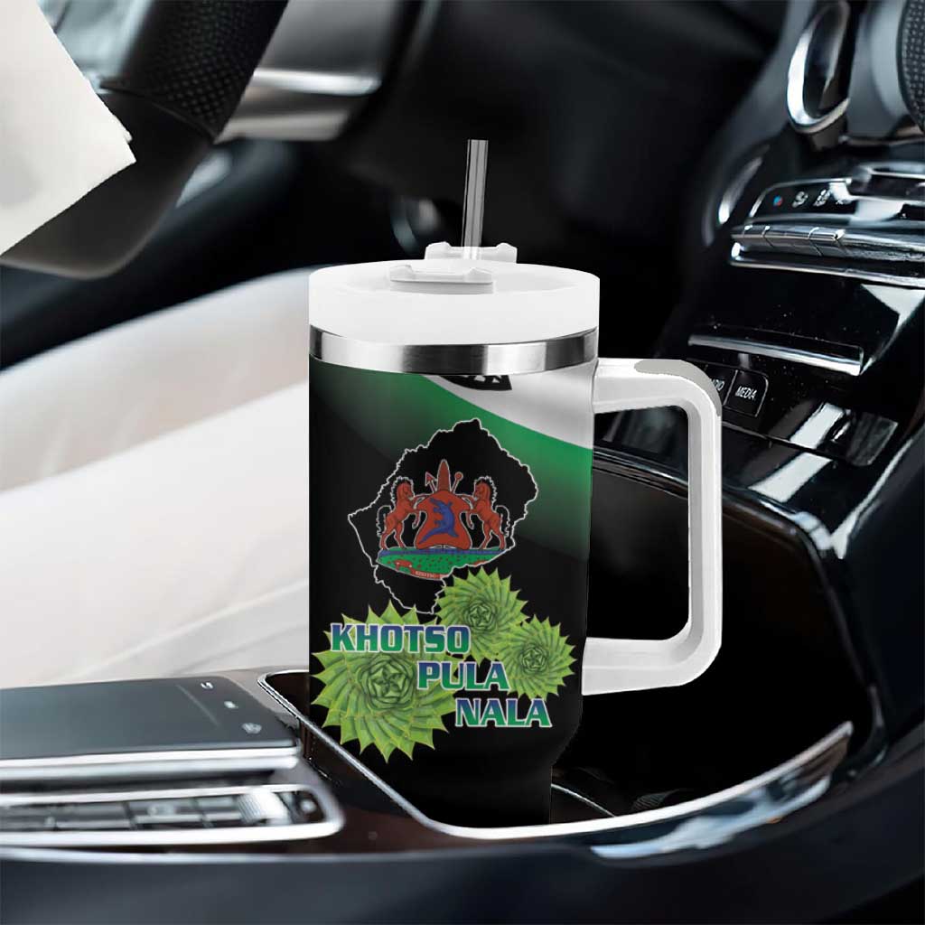 Happy Lesotho Independence Day Tumbler With Handle Khotso Pula Nala LT15