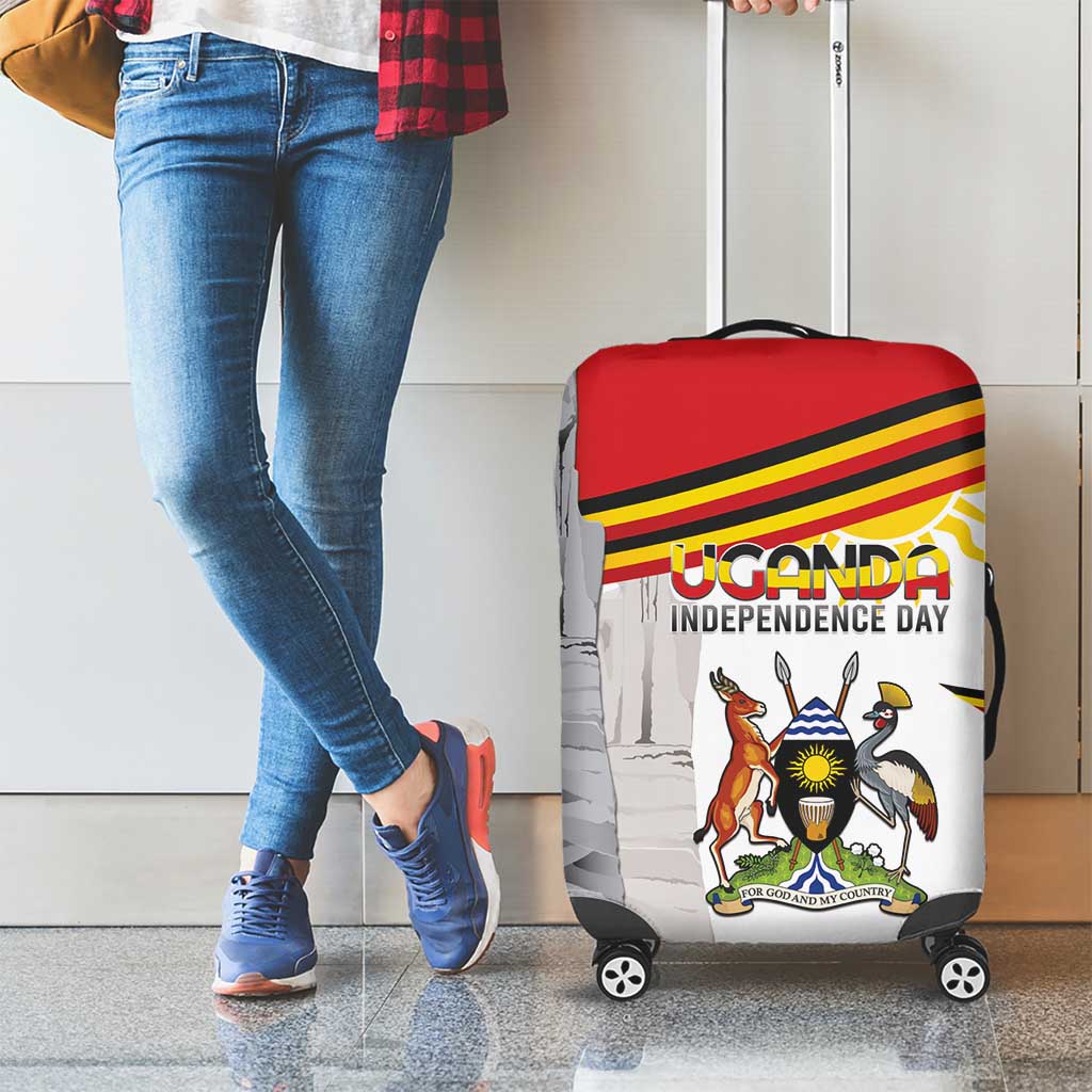 Uganda Independence Day Luggage Cover Independence Monument - Coat Of Arms LT15