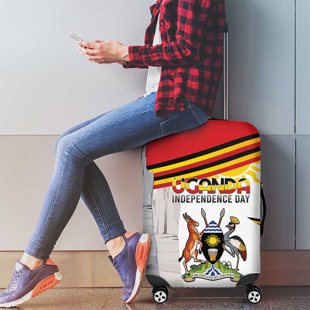 Uganda Independence Day Luggage Cover Independence Monument - Coat Of Arms LT15
