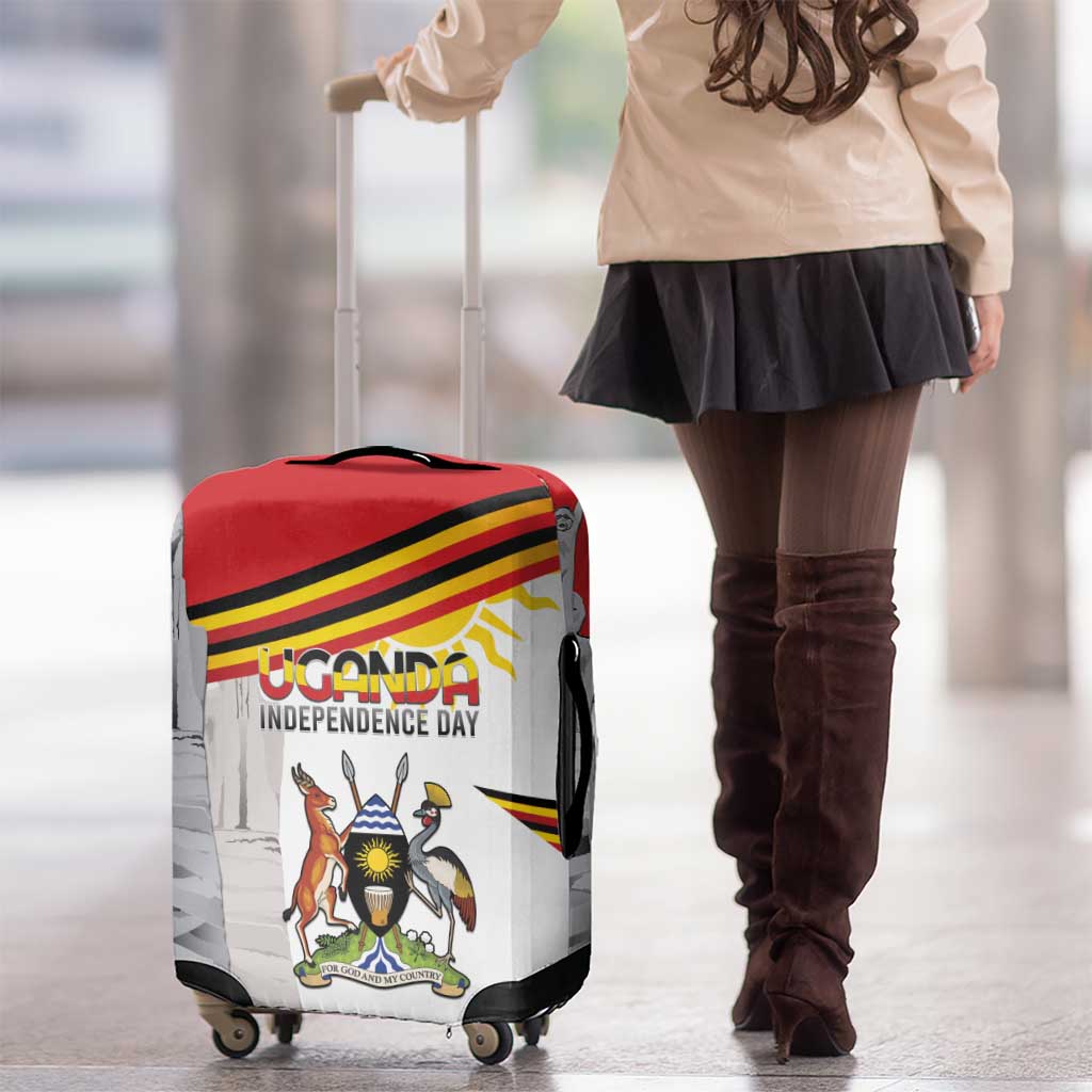 Uganda Independence Day Luggage Cover Independence Monument - Coat Of Arms LT15