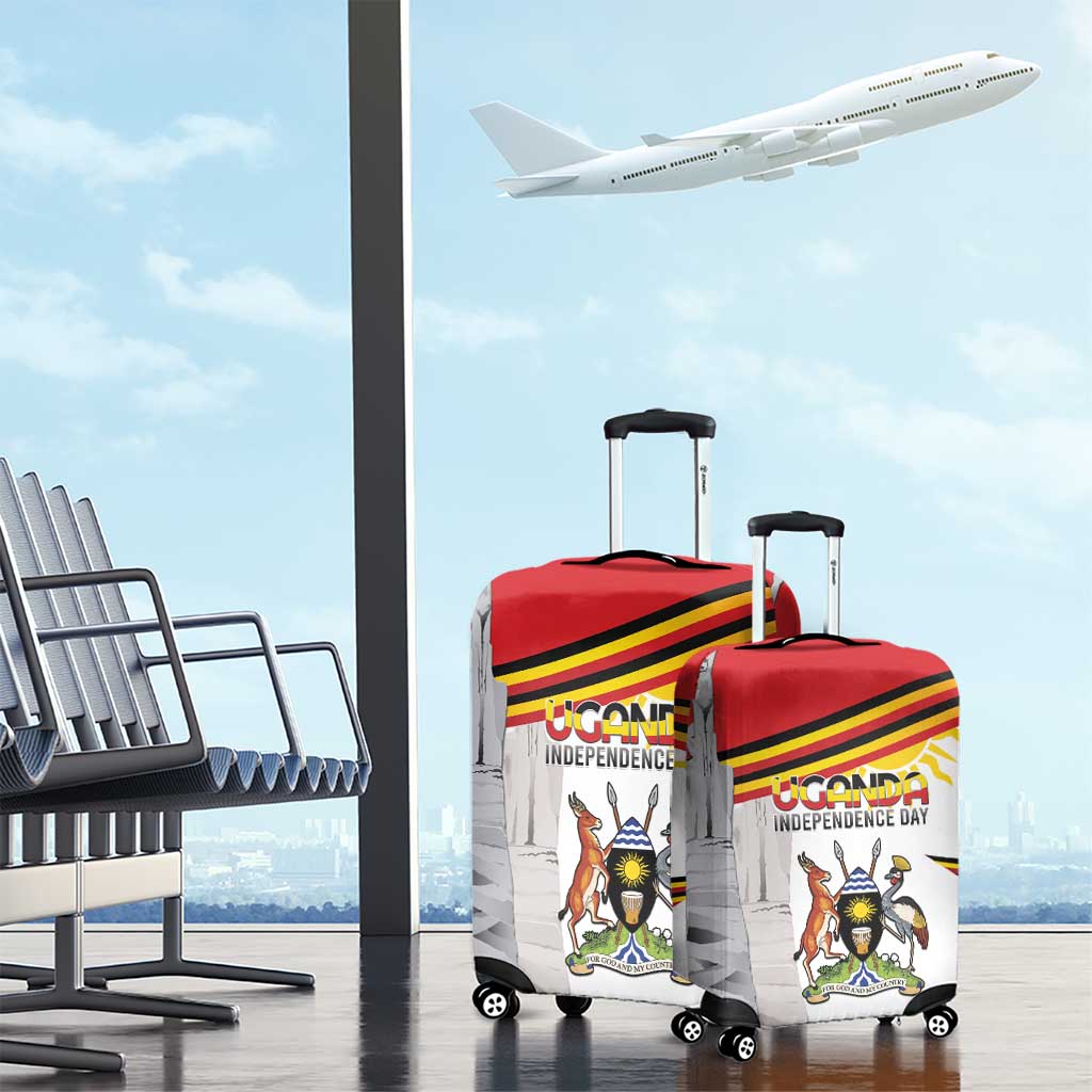 Uganda Independence Day Luggage Cover Independence Monument - Coat Of Arms LT15