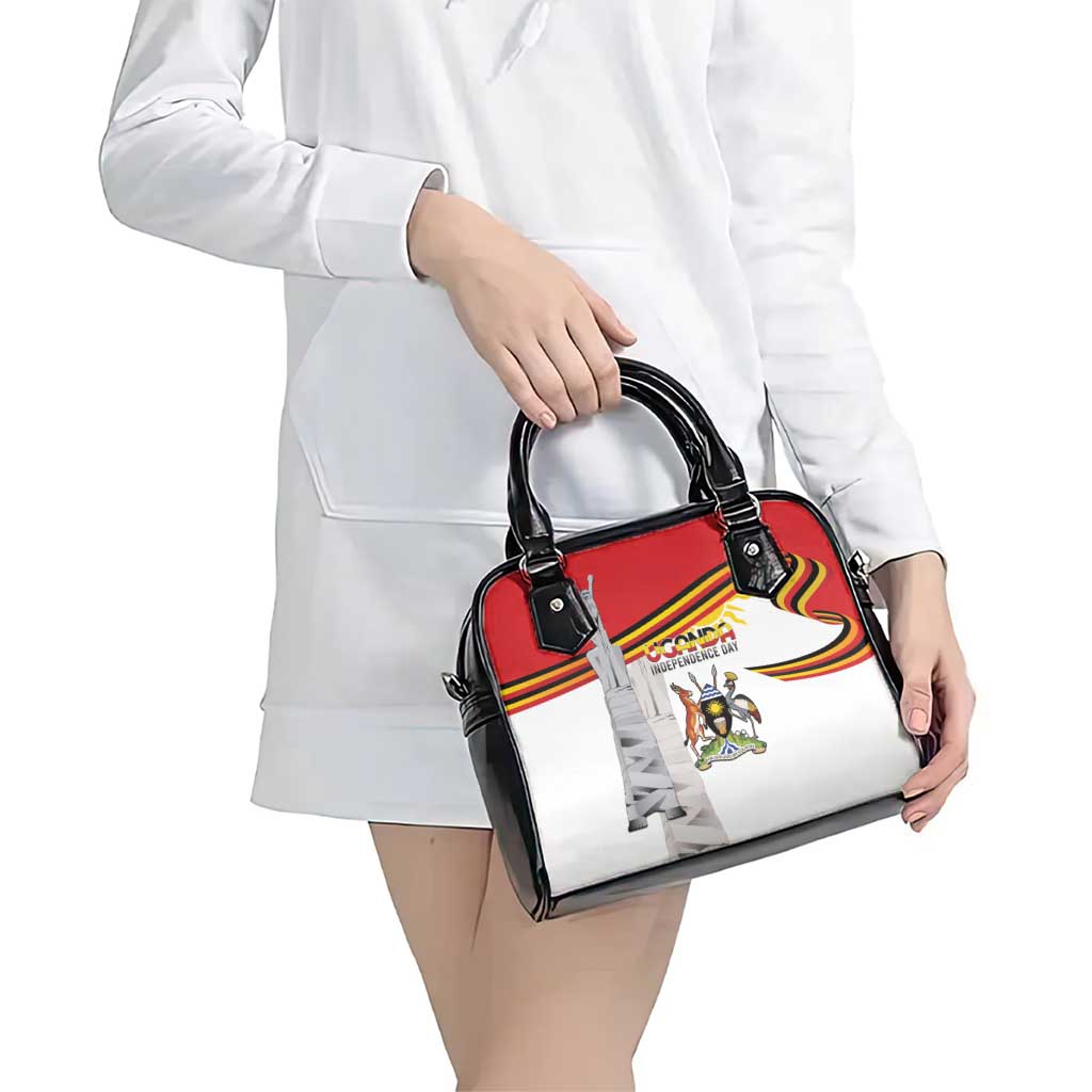 Uganda Independence Day Shoulder Handbag Independence Monument - Coat Of Arms LT15