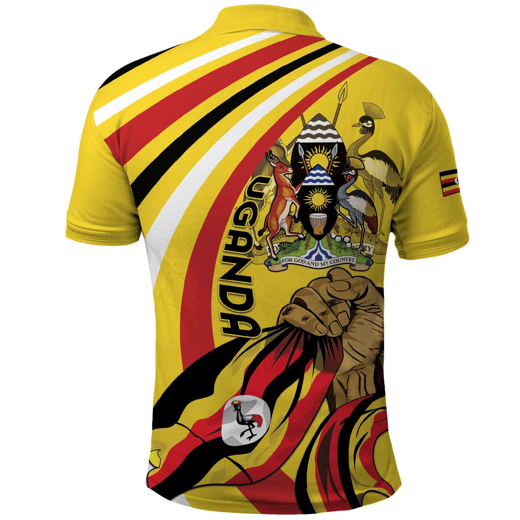 Uganda Polo Shirt 63rd Anniversary Of Independence LT15