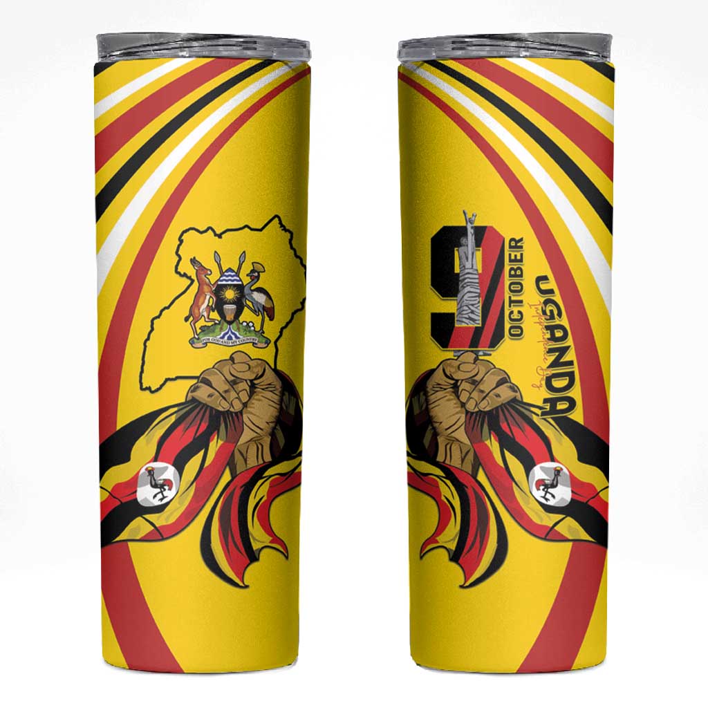 Jamhuri ya Uganda Skinny Tumbler Happy Independence Day LT15