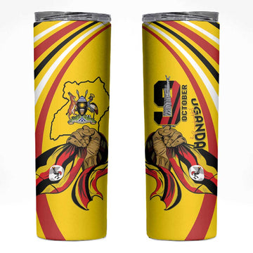 Jamhuri ya Uganda Skinny Tumbler Happy Independence Day LT15