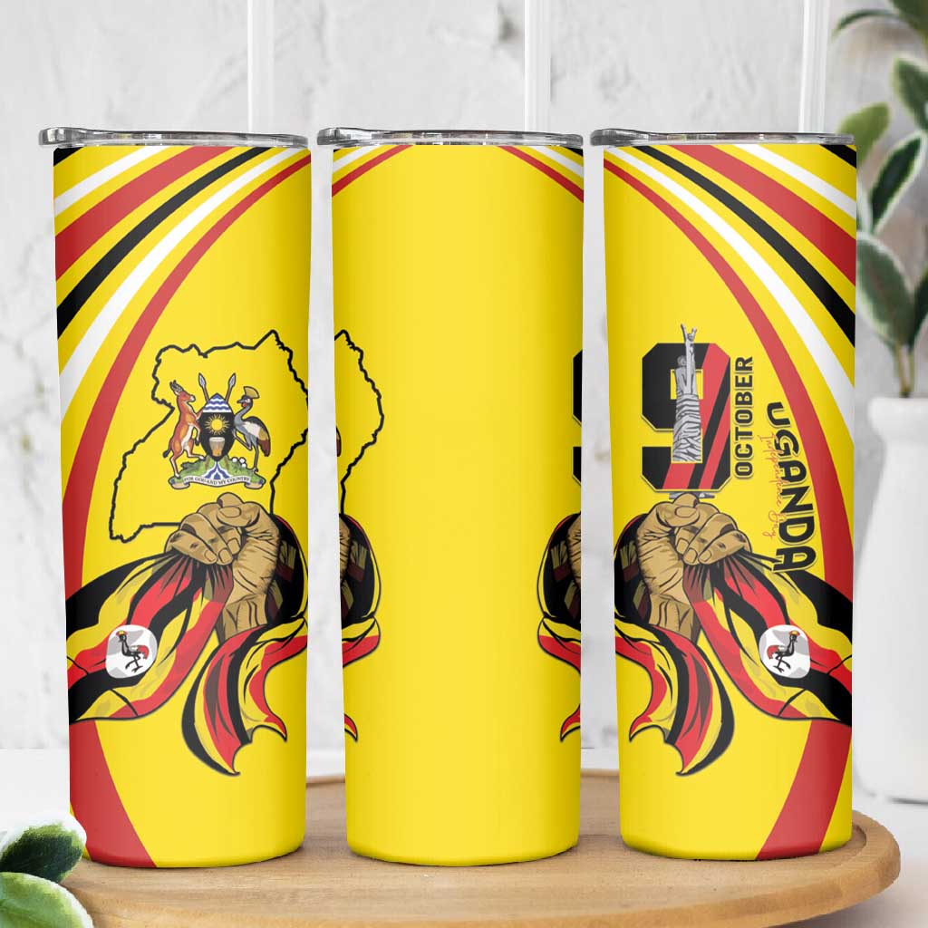 Jamhuri ya Uganda Skinny Tumbler Happy Independence Day LT15