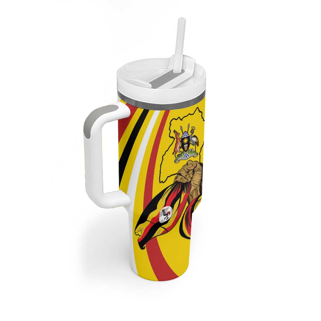 Jamhuri ya Uganda Tumbler With Handle Happy Independence Day LT15