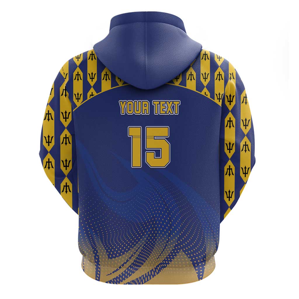 Custom Barbados Pride Cricket Hoodie Dwarf Poinciana Flower Sporty Style LT15