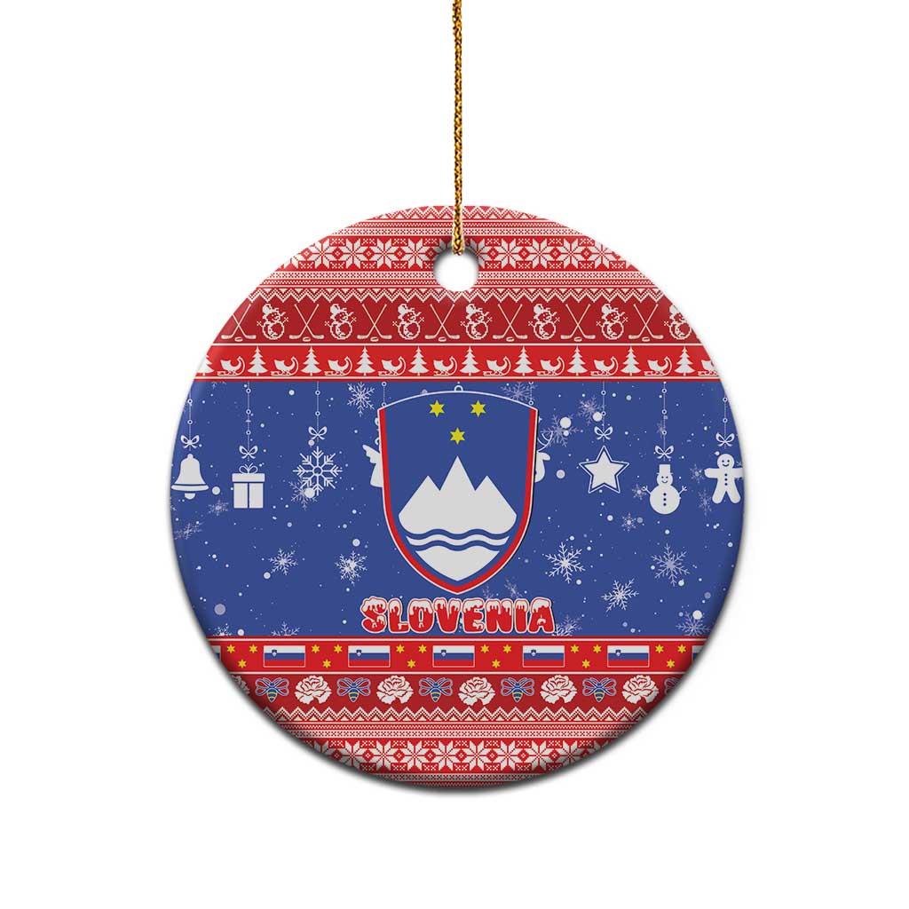 Slovenia Christmas Ceramic Ornament Coat Of Arms Vesel Bozic LT15
