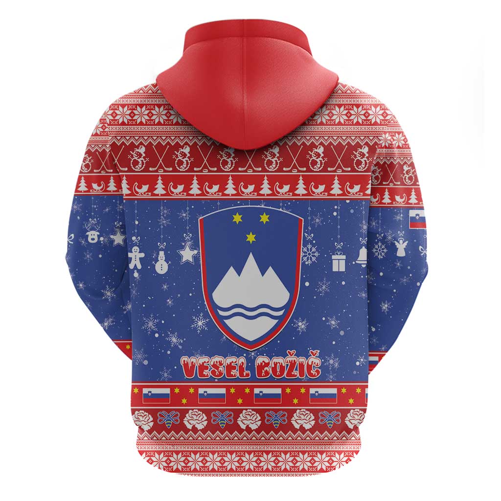 Slovenia Christmas Hoodie Coat Of Arms Vesel Bozic LT15
