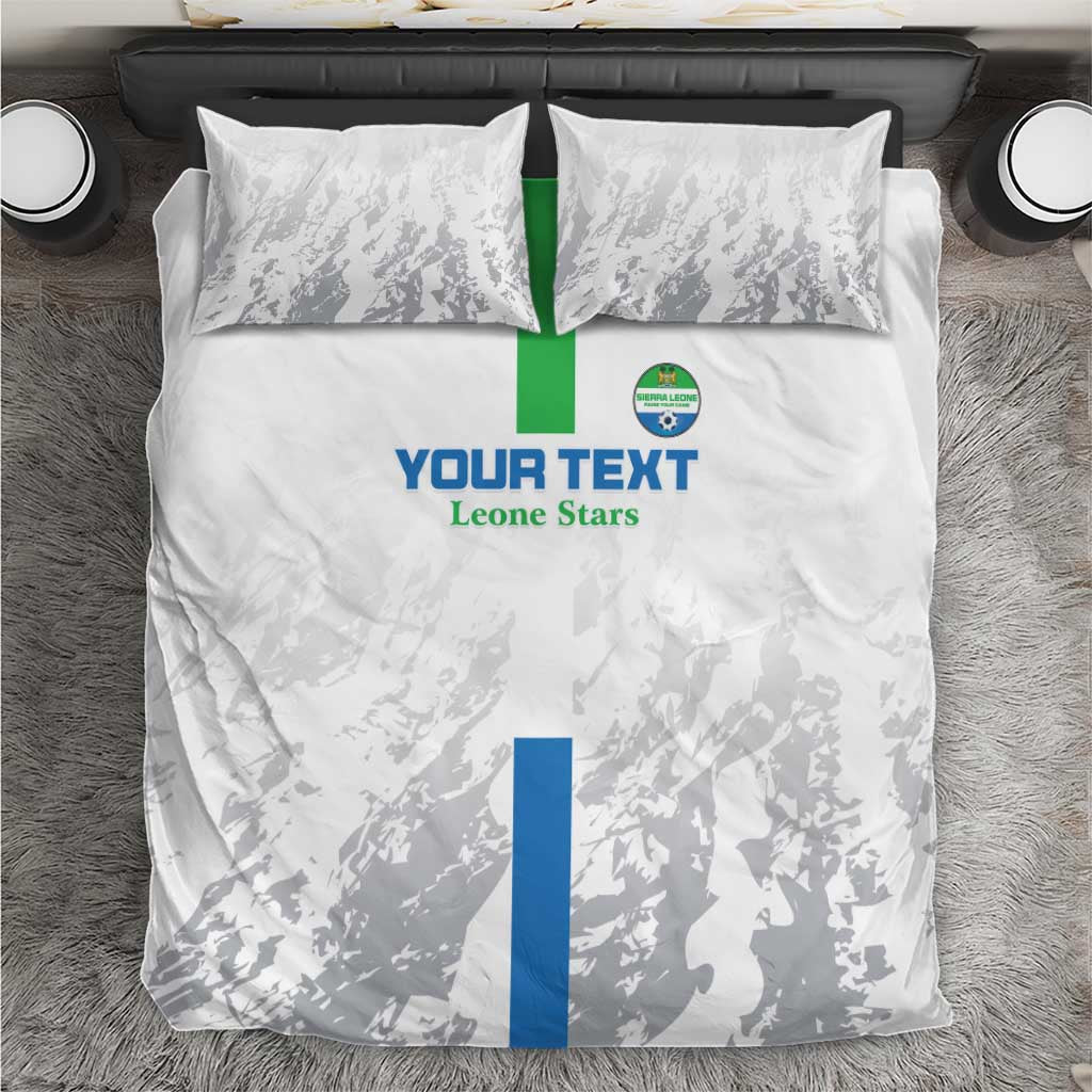 Custom Sierra Leone Football Bedding Set Grunge Style LT15
