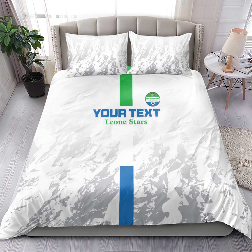 Custom Sierra Leone Football Bedding Set Grunge Style LT15