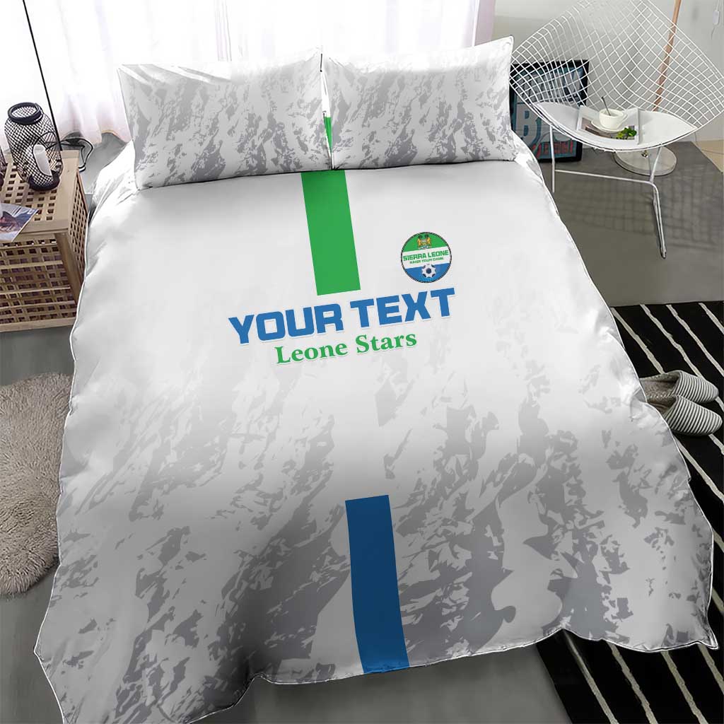 Custom Sierra Leone Football Bedding Set Grunge Style LT15