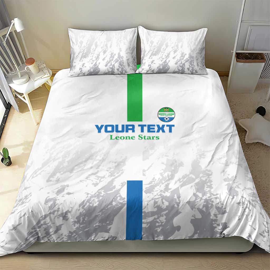 Custom Sierra Leone Football Bedding Set Grunge Style LT15