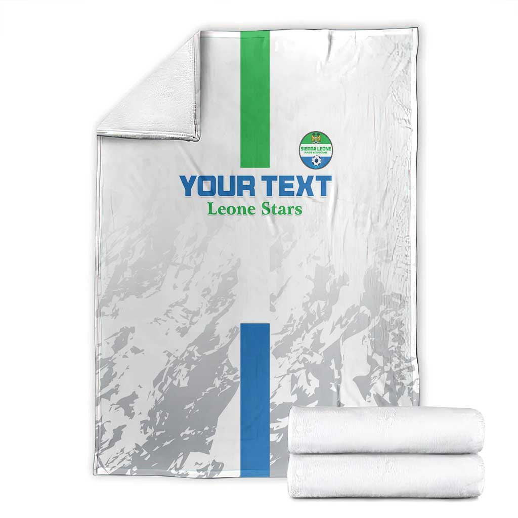Custom Sierra Leone Football Blanket Grunge Style LT15