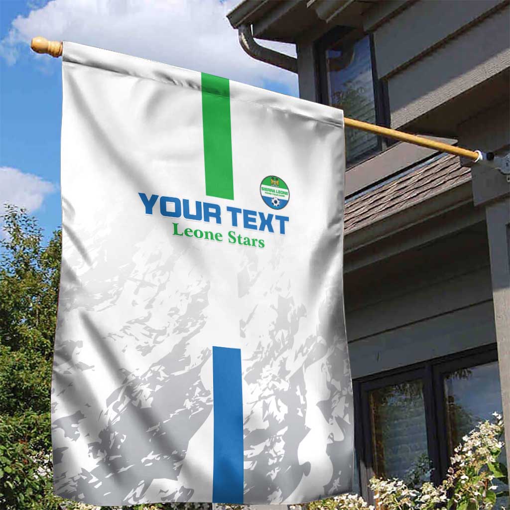 Custom Sierra Leone Football Garden Flag Grunge Style LT15