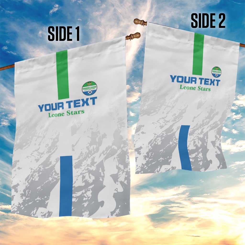 Custom Sierra Leone Football Garden Flag Grunge Style LT15