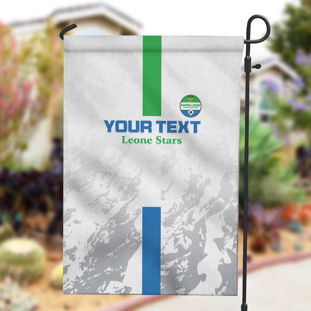 Custom Sierra Leone Football Garden Flag Grunge Style LT15
