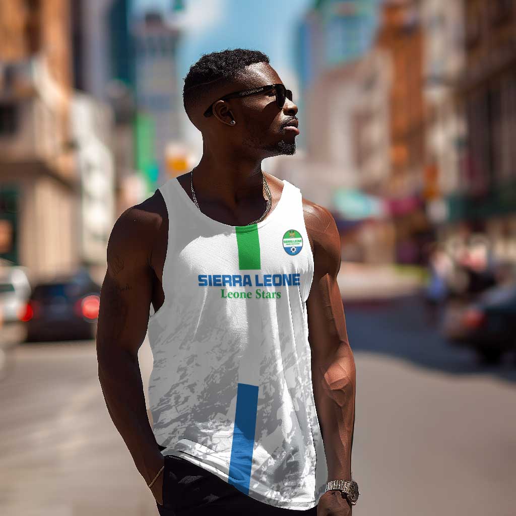 Custom Sierra Leone Football Men Tank Top Grunge Style LT15