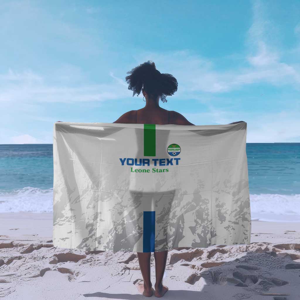 Custom Sierra Leone Football Sarong Grunge Style LT15