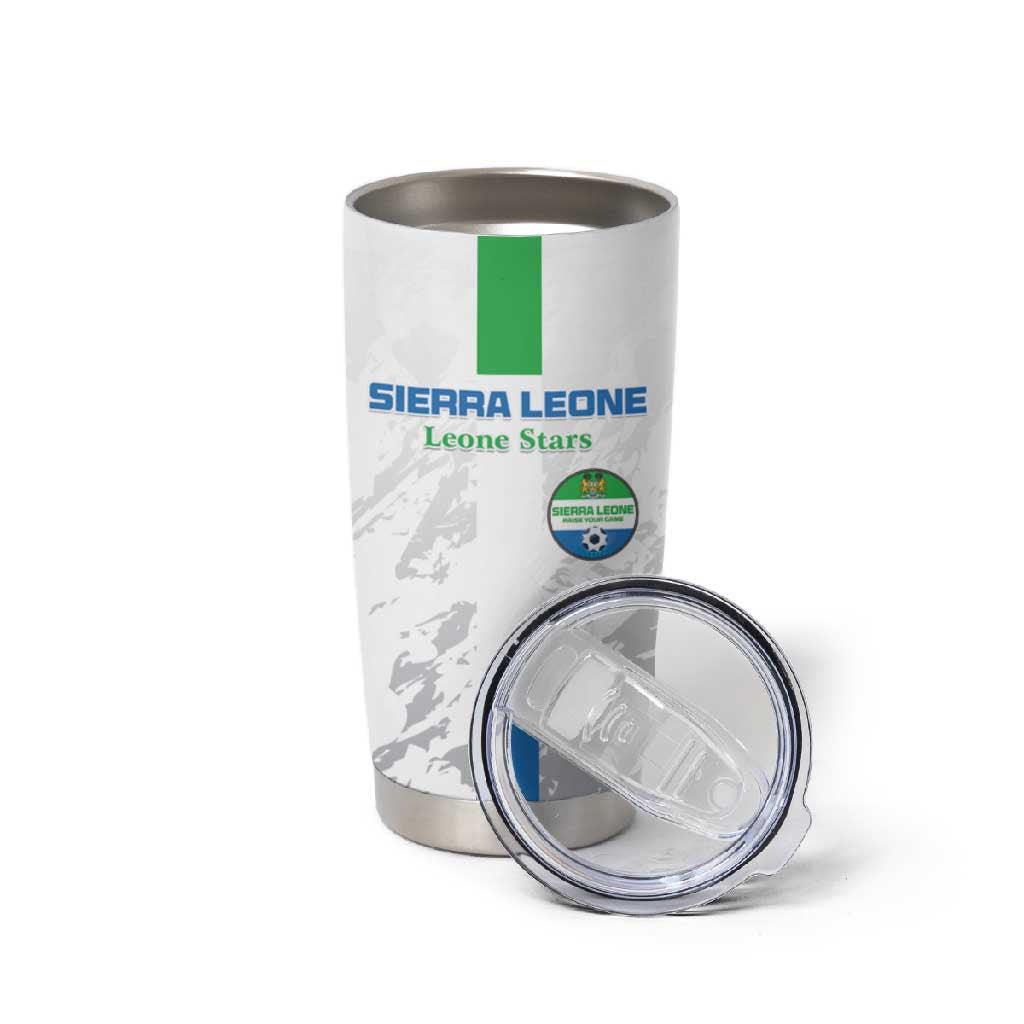 Custom Sierra Leone Football Tumbler Cup Grunge Style LT15