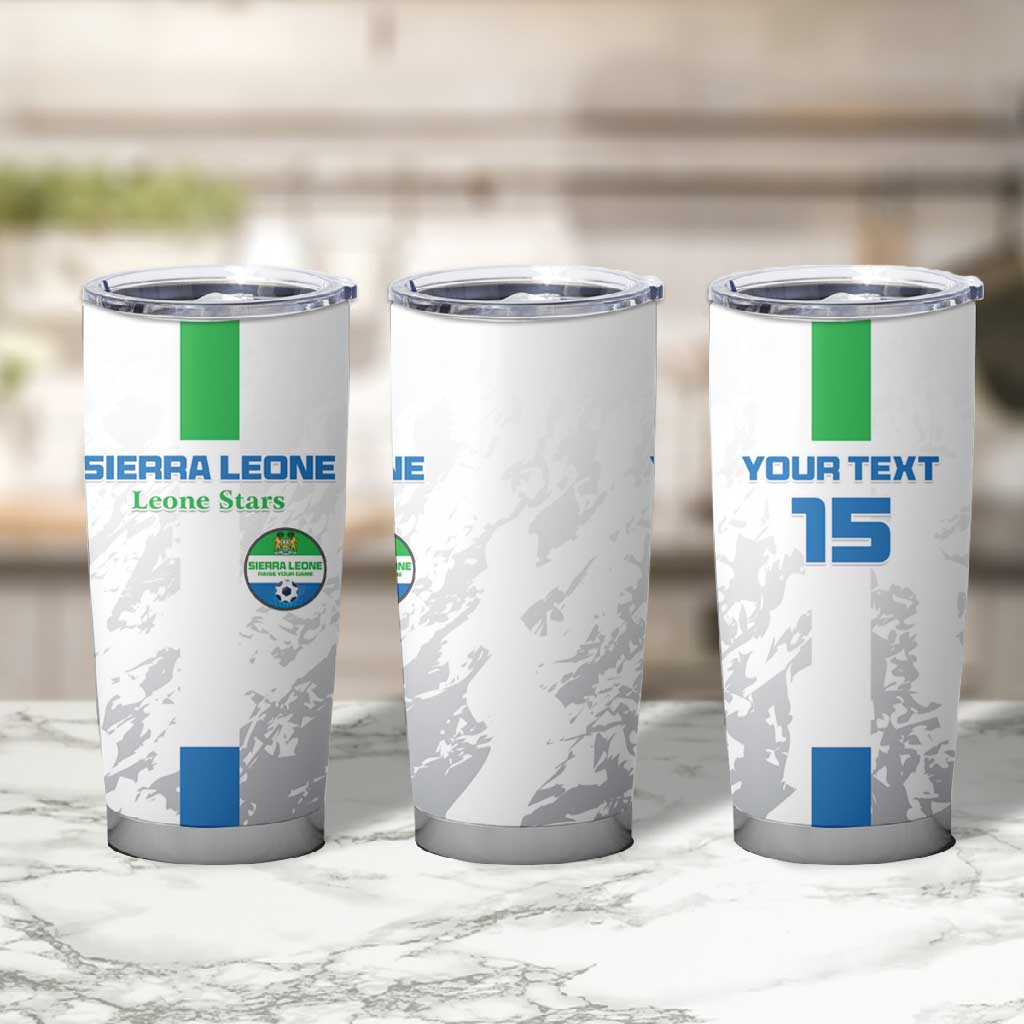 Custom Sierra Leone Football Tumbler Cup Grunge Style LT15