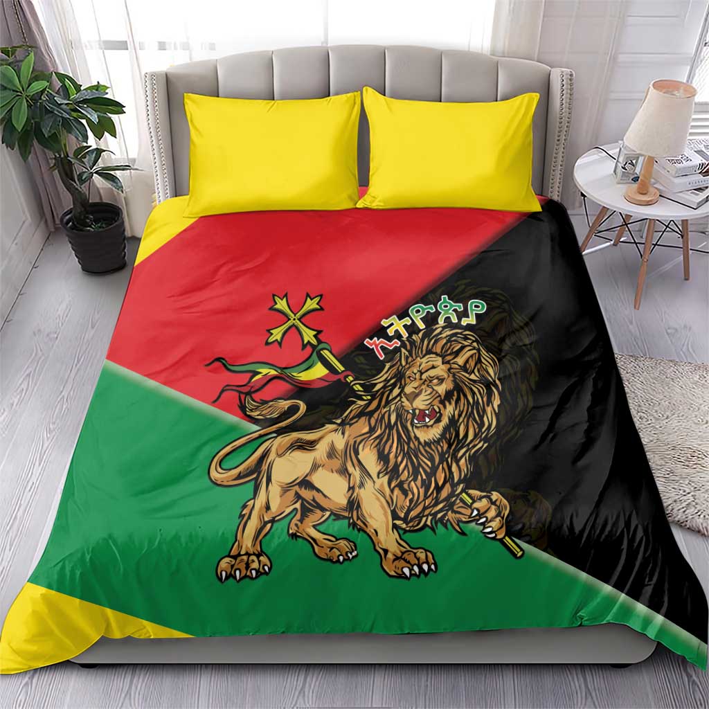Ethiopia Lion of Judah Bedding Set Ethiopia Empire 1270-1974 LT15