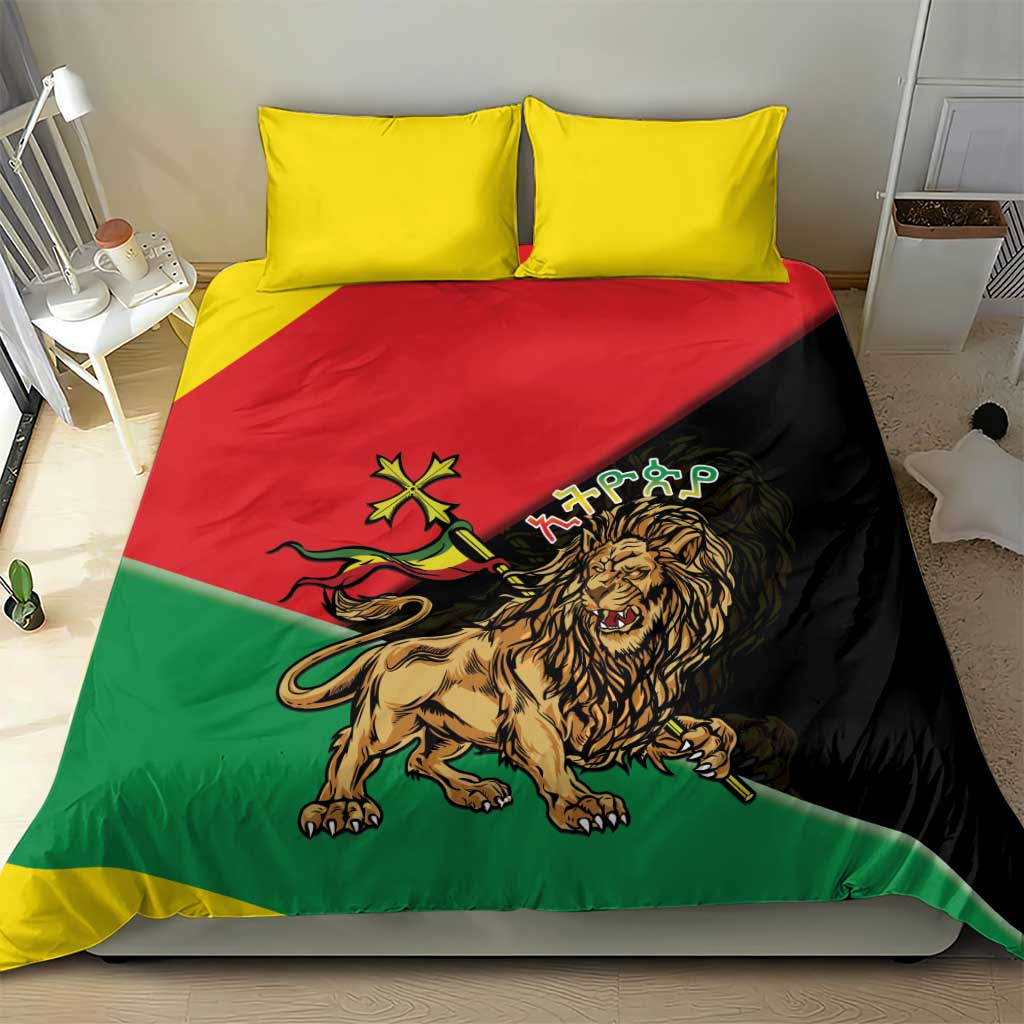 Ethiopia Lion of Judah Bedding Set Ethiopia Empire 1270-1974 LT15