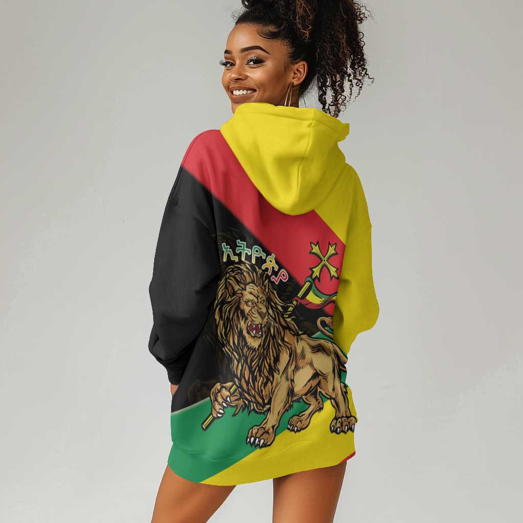 Ethiopia Lion of Judah Hoodie Dress Ethiopia Empire 1270-1974 LT15