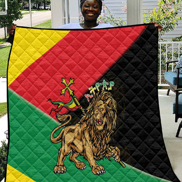 Ethiopia Lion of Judah Quilt Ethiopia Empire 1270-1974 LT15