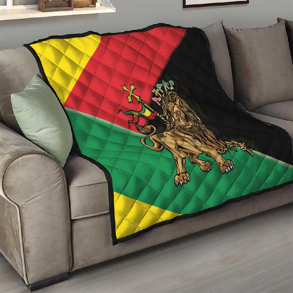 Ethiopia Lion of Judah Quilt Ethiopia Empire 1270-1974 LT15
