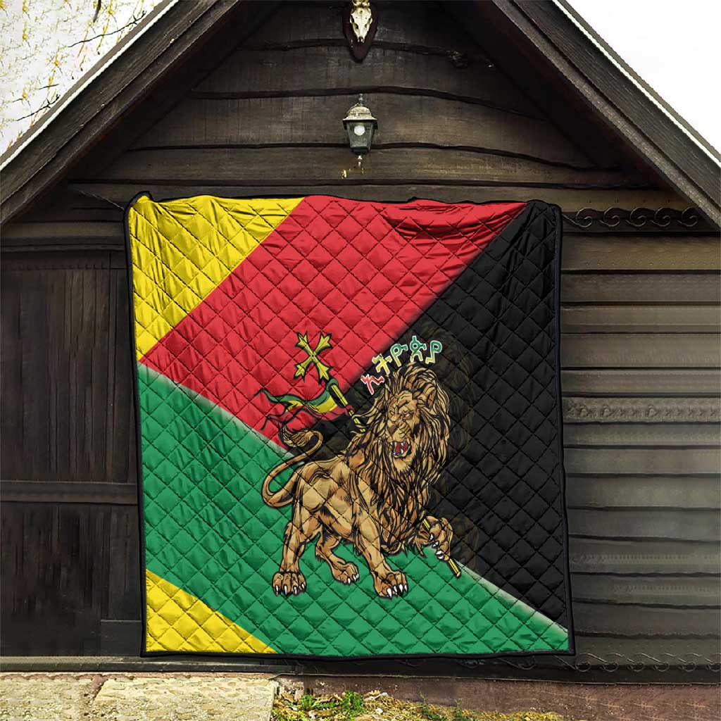 Ethiopia Lion of Judah Quilt Ethiopia Empire 1270-1974 LT15