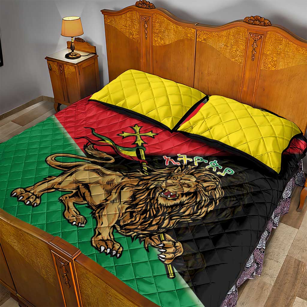 Ethiopia Lion of Judah Quilt Bed Set Ethiopia Empire 1270-1974 LT15