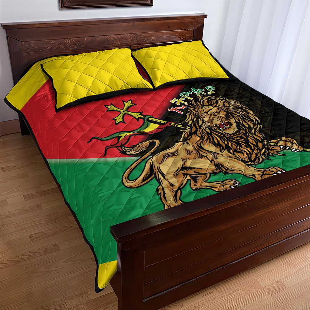 Ethiopia Lion of Judah Quilt Bed Set Ethiopia Empire 1270-1974 LT15