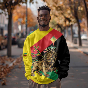 Ethiopia Lion of Judah Sweatshirt Ethiopia Empire 1270-1974 LT15