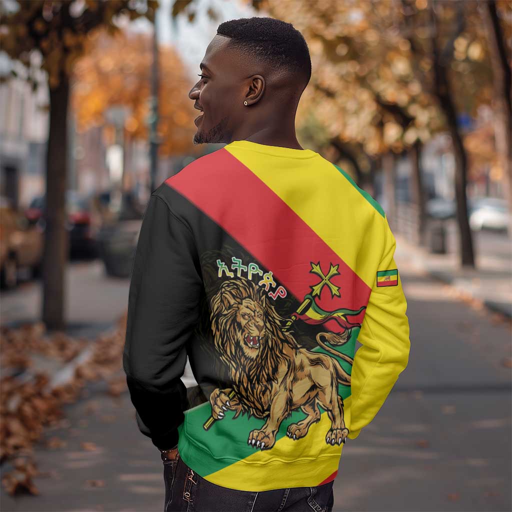 Ethiopia Lion of Judah Sweatshirt Ethiopia Empire 1270-1974 LT15