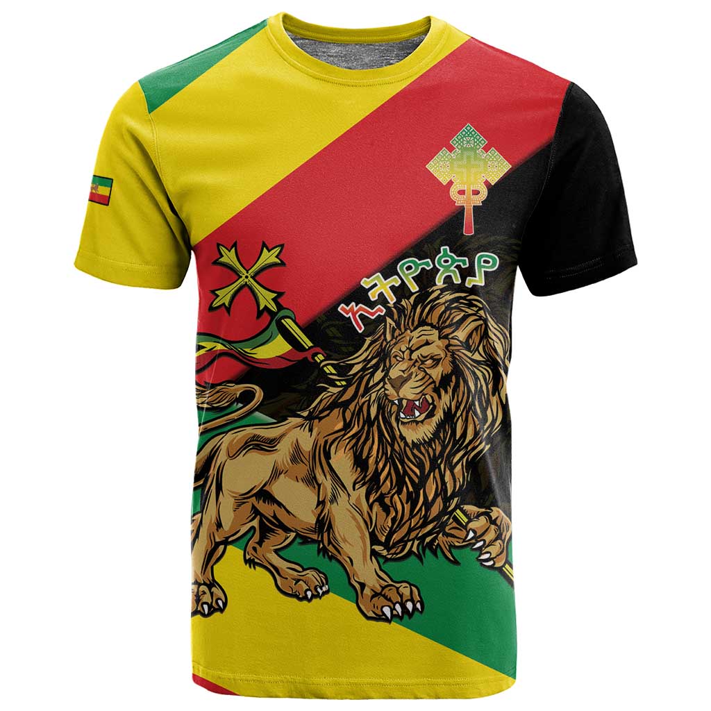 Ethiopia Lion of Judah T shirt Ethiopia Empire 1270-1974 LT15