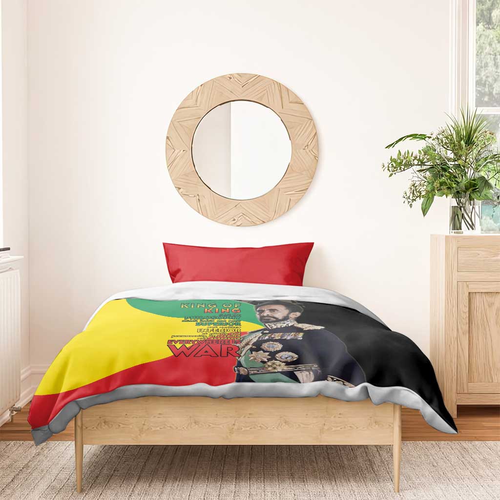 Jah Rastafari Bedding Set Haile Selassie LT15