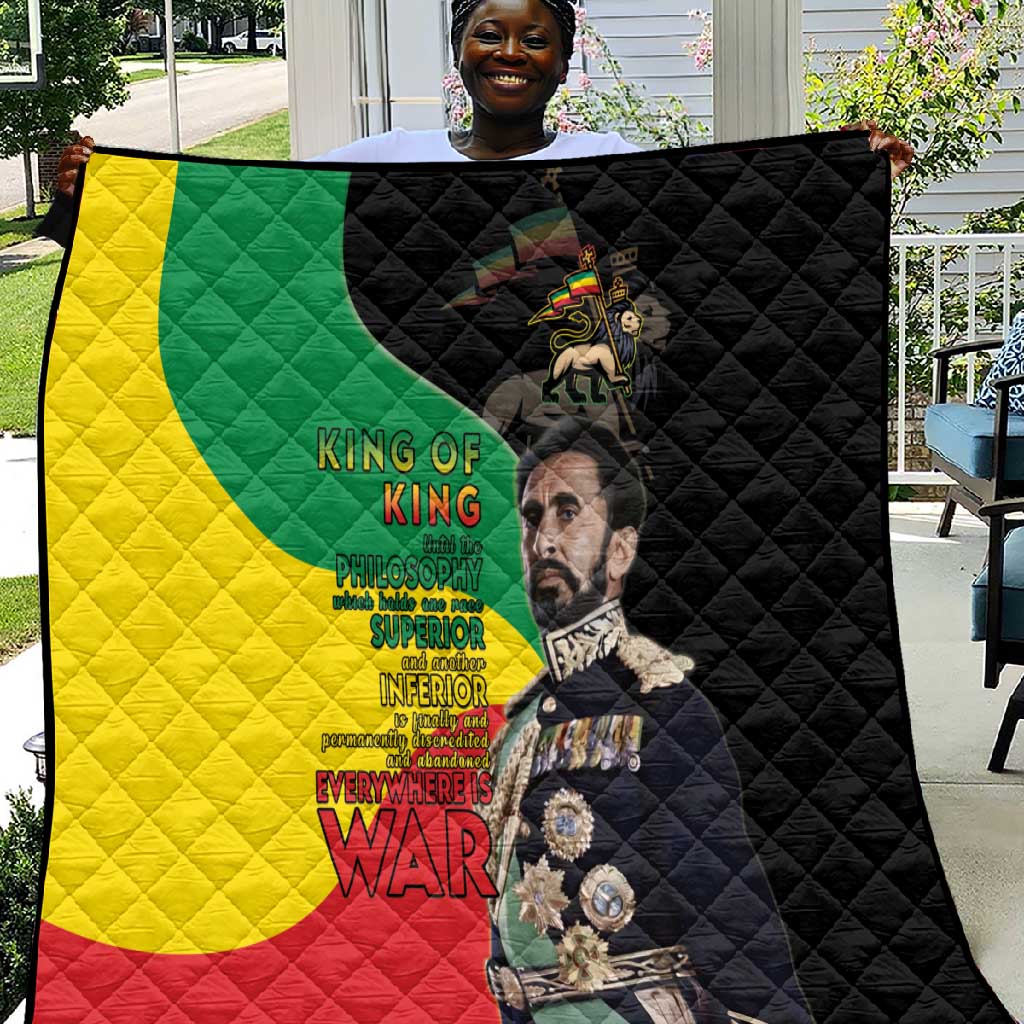 Jah Rastafari Quilt Haile Selassie LT15