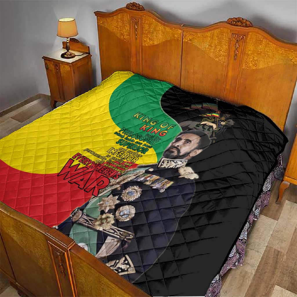 Jah Rastafari Quilt Haile Selassie LT15