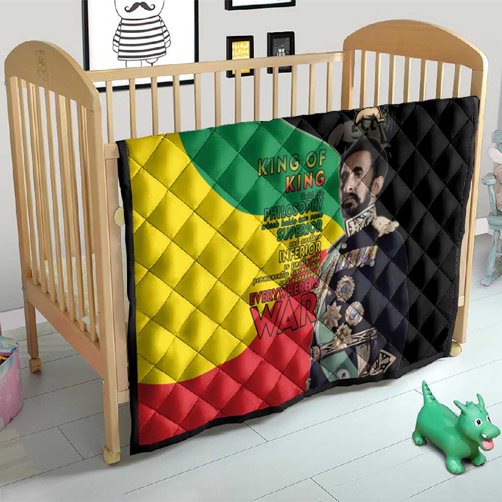 Jah Rastafari Quilt Haile Selassie LT15