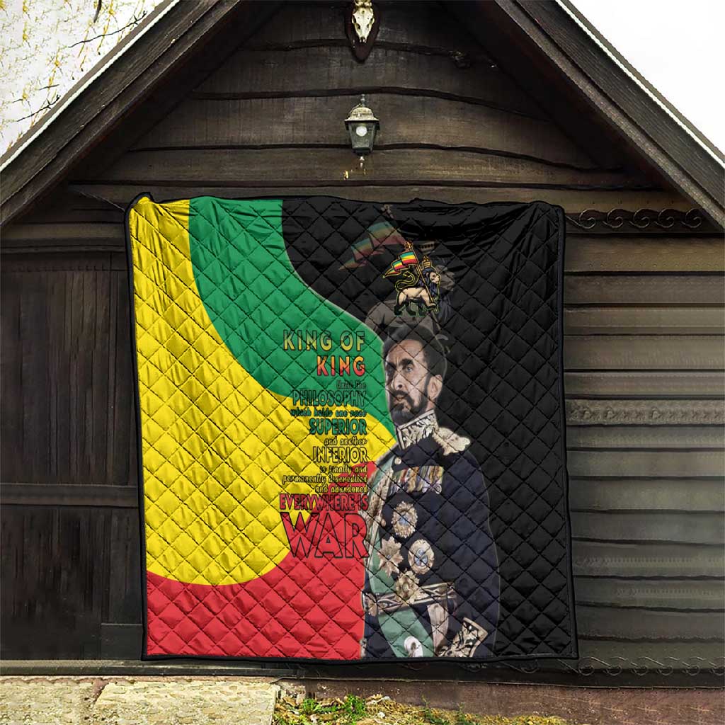 Jah Rastafari Quilt Haile Selassie LT15