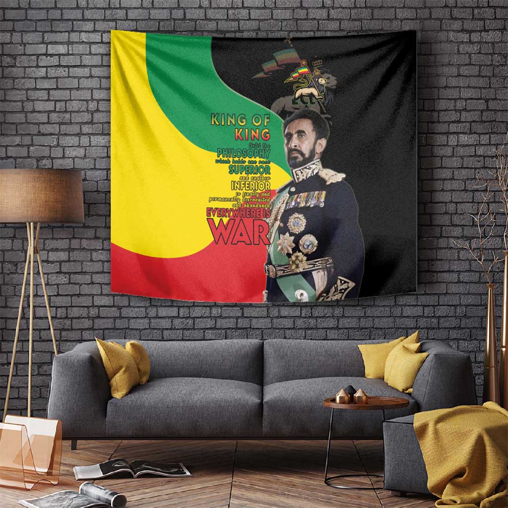 Jah Rastafari Tapestry Haile Selassie LT15