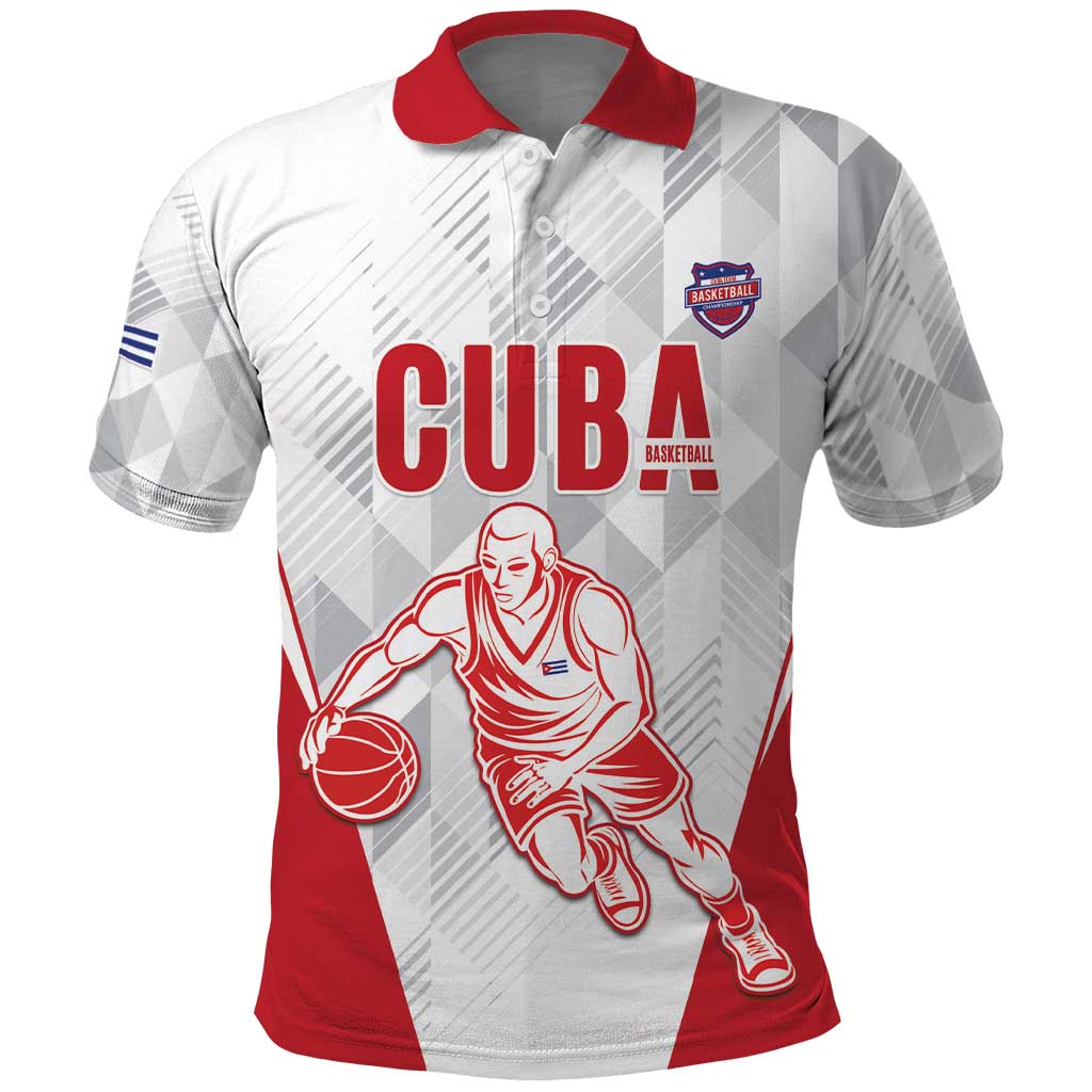 Custom Cuba Basketball Polo Shirt Sporty Style LT15