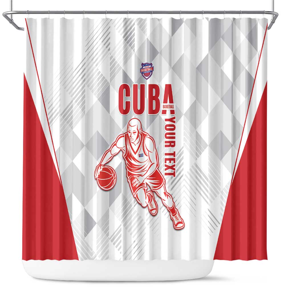 Custom Cuba Basketball Shower Curtain Sporty Style LT15